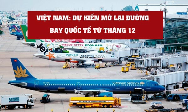 Việt Nam: dự kiến mở lại đường bay quốc tế từ tháng 12, vn airlines đề xuất bỏ cách ly 7 ngày