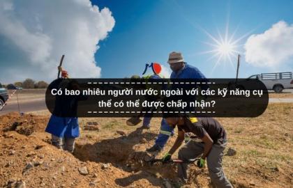 Có bao nhiêu người nước ngoài với các kỹ năng cụ thể có thể được chấp nhận?