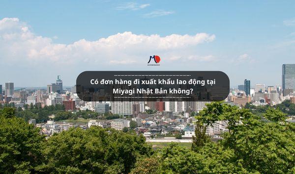 Có đơn hàng đi xuất khẩu lao động tại Miyagi Nhật Bản không?