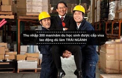 Thu nhập 300 man/năm du học sinh được cấp visa lao động dù làm TRÁI NGÀNH